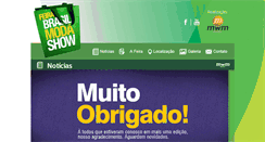 Desktop Screenshot of expobrasilsul.com.br